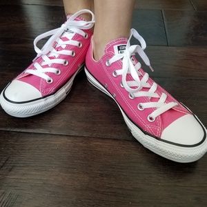 Converse Low Tops Pink Paper Unisex Mens 6